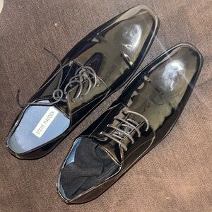 Steve Madden Men's Glossy Black Oxfords